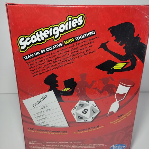 NEW Scattergories Game by Hasbro Gaming - Brand New Sealed - Picture 4 of 4